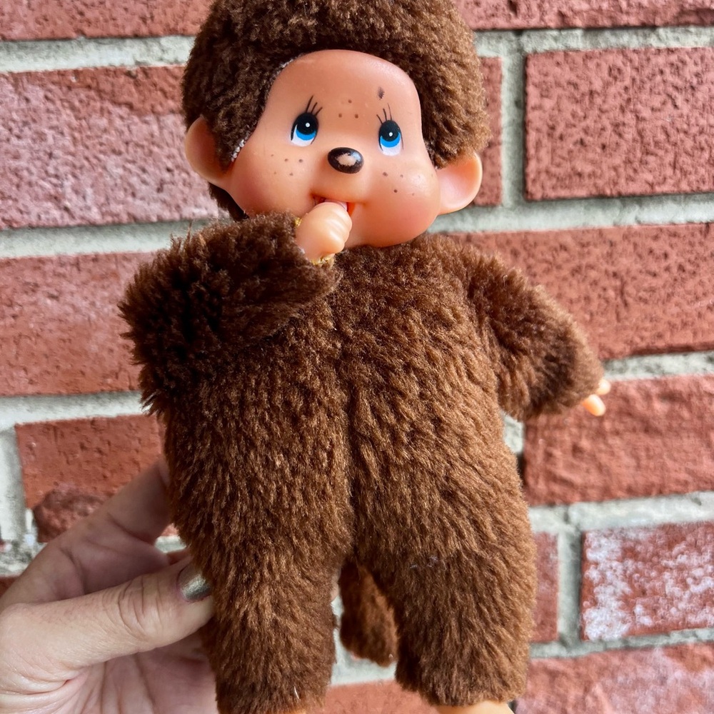 Vintage Monchichi Doll - Vintage Monkey Plush Doll - Vintage Kids Toys